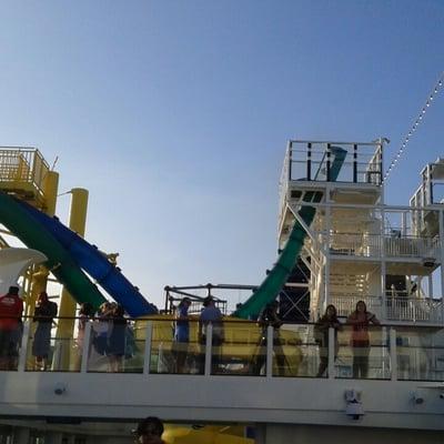 Water slide on the new Norwegian Escape