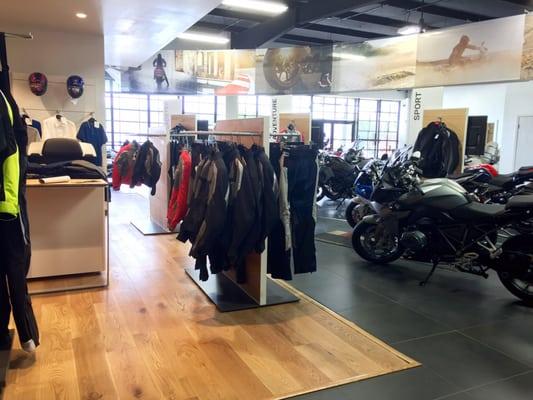 New look and feel inside, plus they now carry BMW riding gear