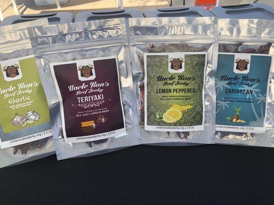 So many flavors of beef jerky made with real angus beef.