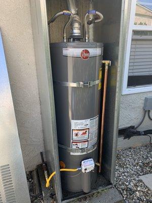 40 gallon water heater installation