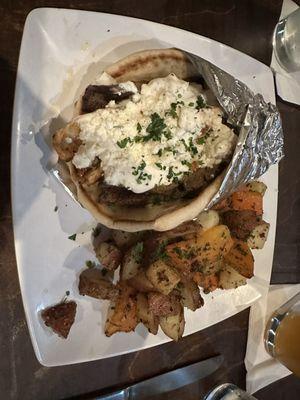 Ultimate gyro and oven roasted potatoes