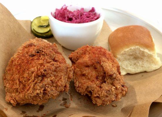 $8 two-piece fried chicken plate