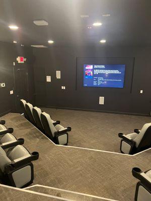 Movie theatre  at Burke Ridge, seats  20 plus