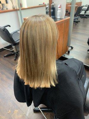 After- foils/balayage with a base booster