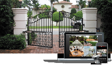 Lavish can add a surveillance system to monitor your property from any connected device.