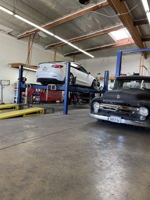 Tesla Model 3 getting aligned