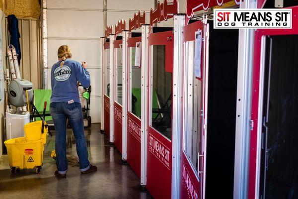 Fully heated and air-conditioned pet suites.