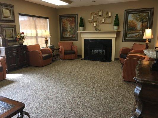 Family Room, available for visits, get together, or just lounging.