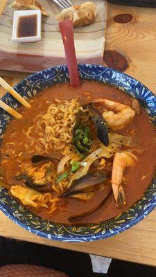 Spicy seafood soup