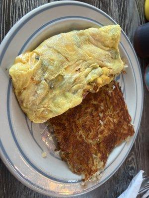 Denver Omelette with Hash browns