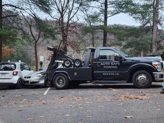 Driver forgot to put truck in park