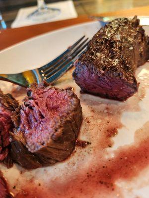 The perfect medium rare Hanger Steak