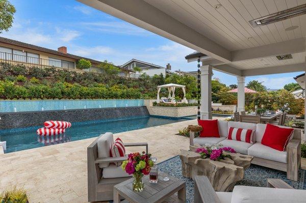 Landmark Landscape built this gorgeous custom fountain and pool.