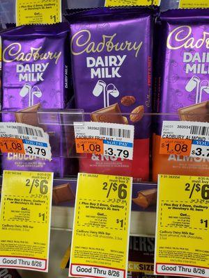 Sweet deal: (2) Cadbury Fruit and nut bars for $6 when you scan your cvs rewards card