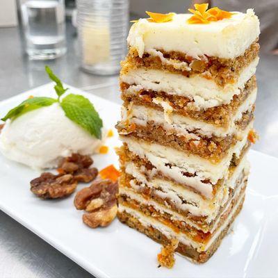 Mile high carrot cake