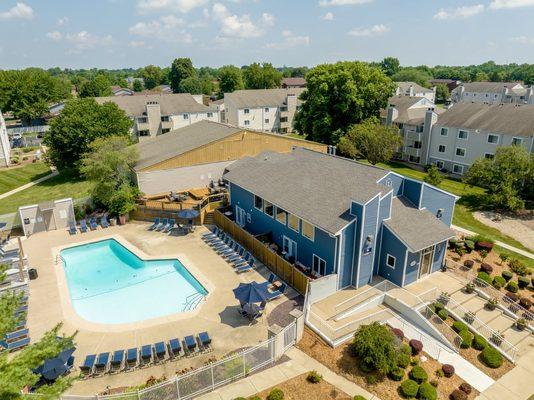 Exterior view and pool