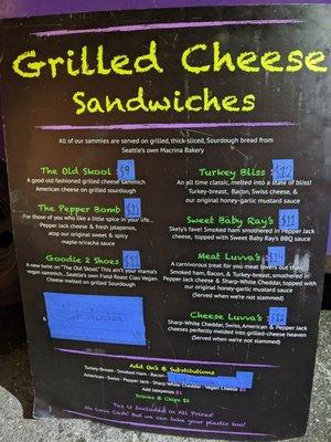 The Cheese Pit menu @ Crucible Brewery in Everett.