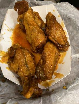 Bone in wings with mild sauce