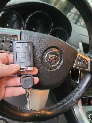 Lost key replacement and fob for a 2012 Cadillac CTS