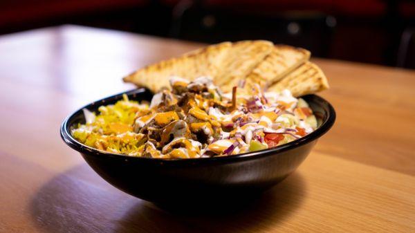 Beef Bowl with Pita