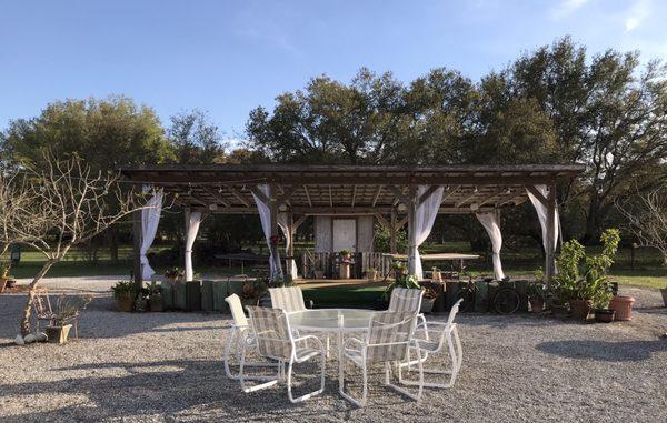 Wedding, stage pavilion