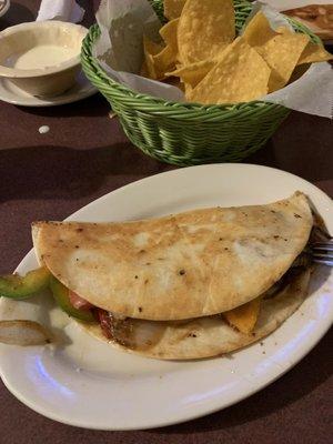 Veggie quesadilla