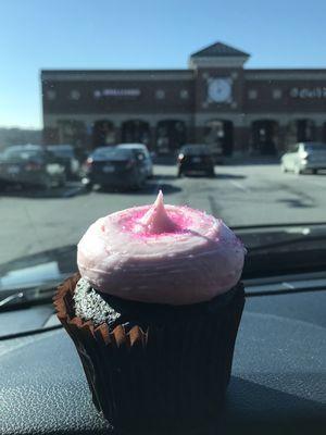 Pink Chocolate Cupcake