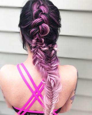 I love expressing my artistic side through hair. Color and style by me!