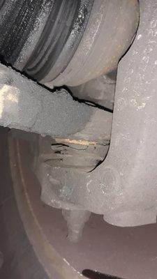 This is of the new ball joint installed. Old ball joint wasn't even touched