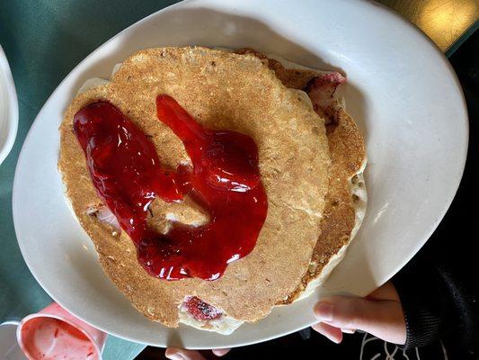 Strawberry pancakes