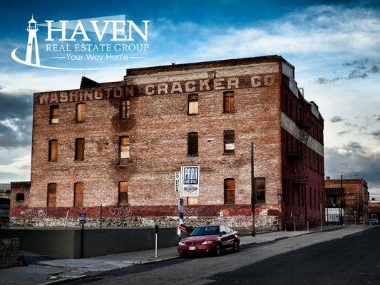 Haven Real Estate Group in the Historic Washington Cracker Building in downtown Spokane