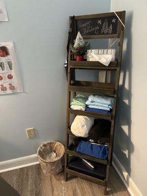 Therapy room bookshelf