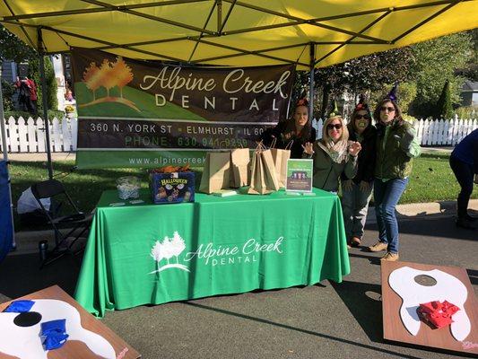 Alpine Creek Dental Elmhurst Fall Fest Staff