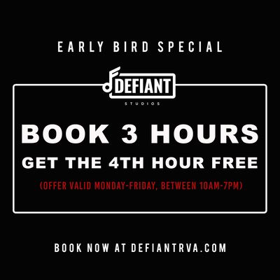 Early Bird Special!