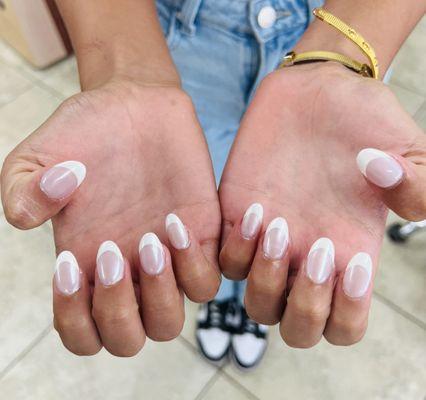 French Chrome Nails!!