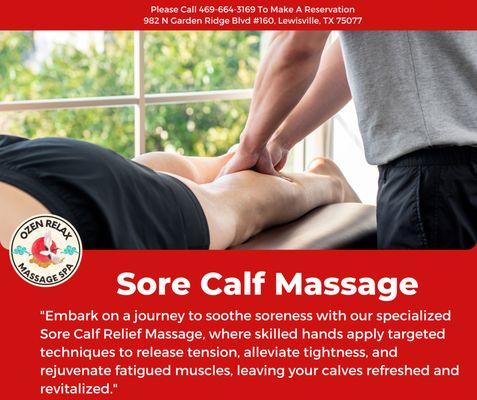 Sore Calf Massage