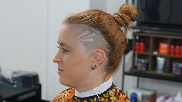 Creative undercut/design done by Nathan Galindo.