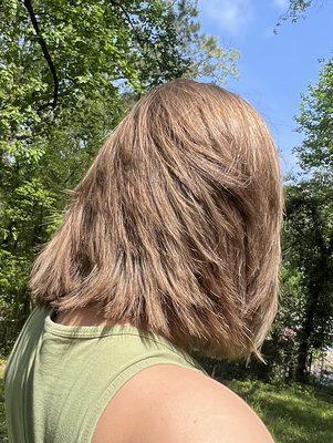 Haircut from the back - layer city ‍