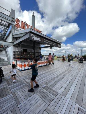 Entering roof space