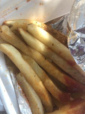 Half way cooked fries - aka soggy fries