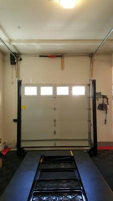 Converted 9x7 door to 24" high lift