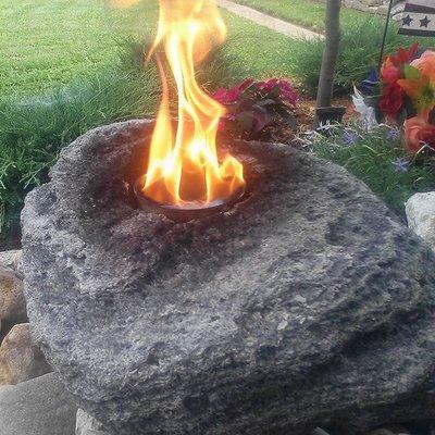 Fire Rock to keep mesquites away!