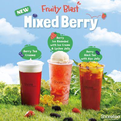 Mixed berry drinks have arrived for a limited time only. Best for refreshing drinks!