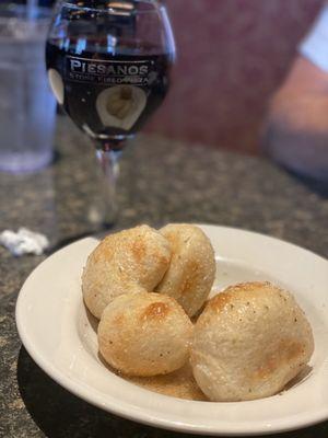 Hot Garlic rolls with Italian dressing--so good