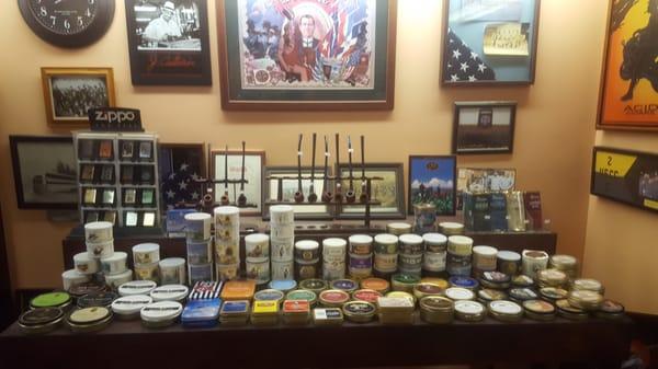 We have a wide assortment of pipe tobaccos, including McClelland and Peterson.