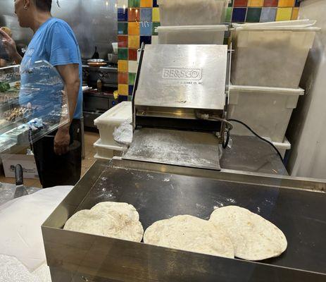 Fresh tortillas