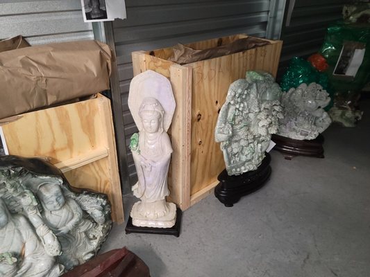 Jade statues