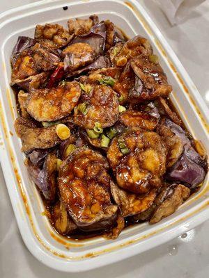 Spicy Eggplant in Garlic Sauce (ordered mild)