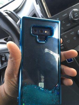 The cracked phone case