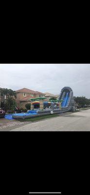 30 foot double lane waterslide